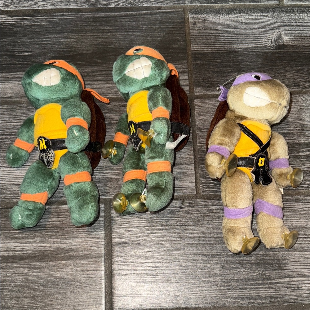 Teenage Mutant Ninja Turtles Plush Set vintage 1989 lot
